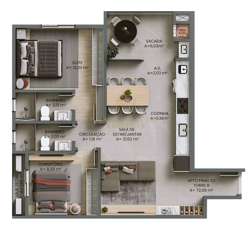 Apartamento, 1 quarto, 41 m² - Foto 4