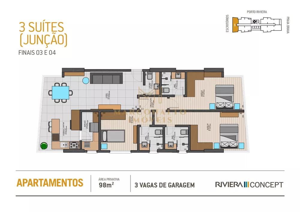 Apartamento à venda com 3 quartos, 93m² - Foto 4