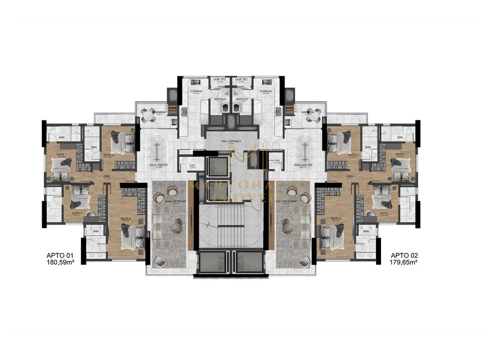 Apartamento, 4 quartos, 180 m² - Foto 13