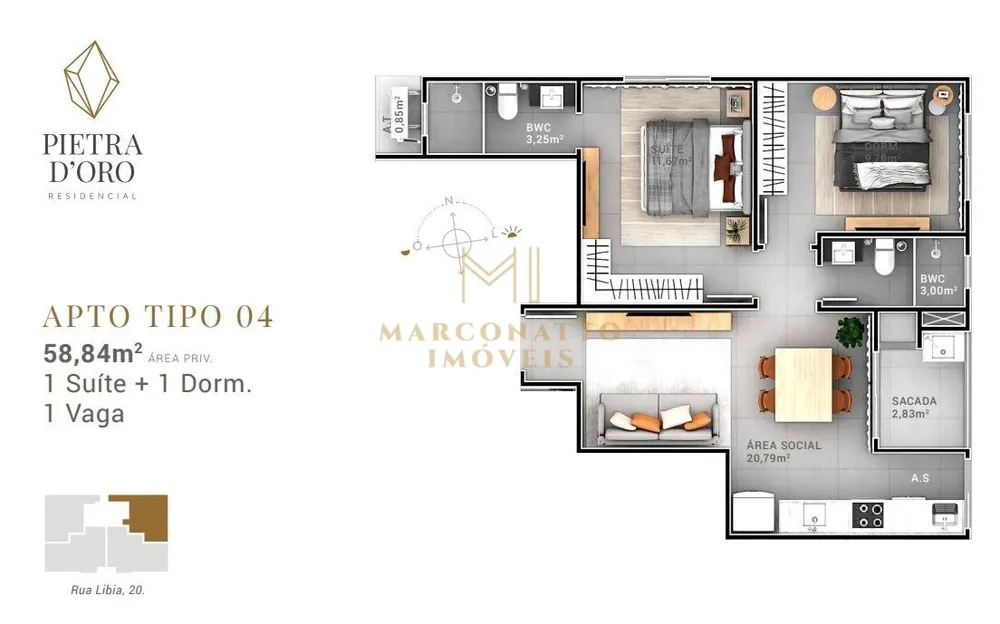 Apartamento, 2 quartos, 67 m² - Foto 9