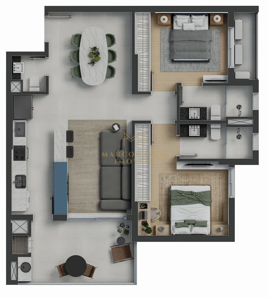Apartamento, 2 quartos, 86 m² - Foto 13