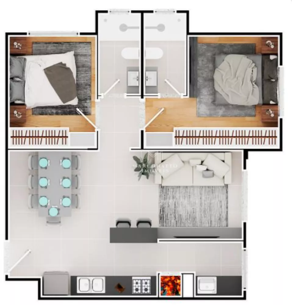 Apartamento, 2 quartos, 67 m² - Foto 7