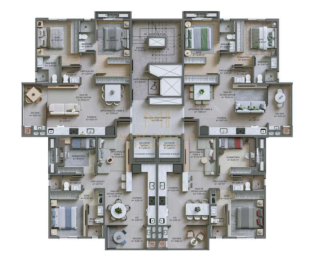 Apartamento, 2 quartos, 71 m² - Foto 14
