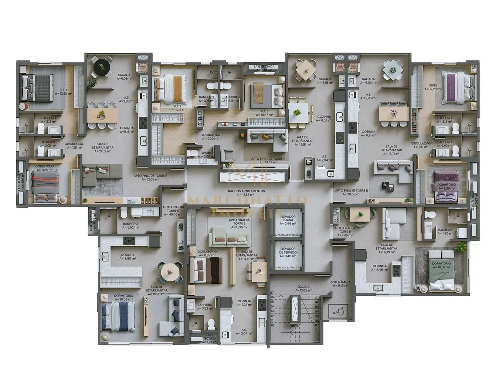 Apartamento, 2 quartos, 71 m² - Foto 15