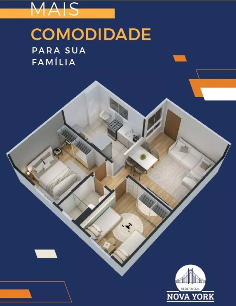 Apartamento, 2 quartos, 43 m² - Foto 9
