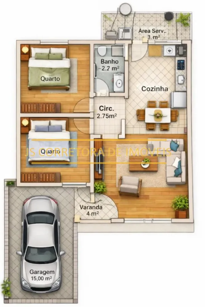 Casa, 2 quartos - Foto 3