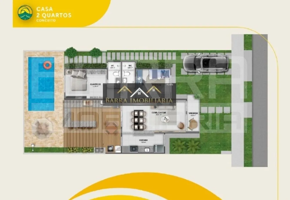 Casa, 2 quartos, 75 m² - Foto 3