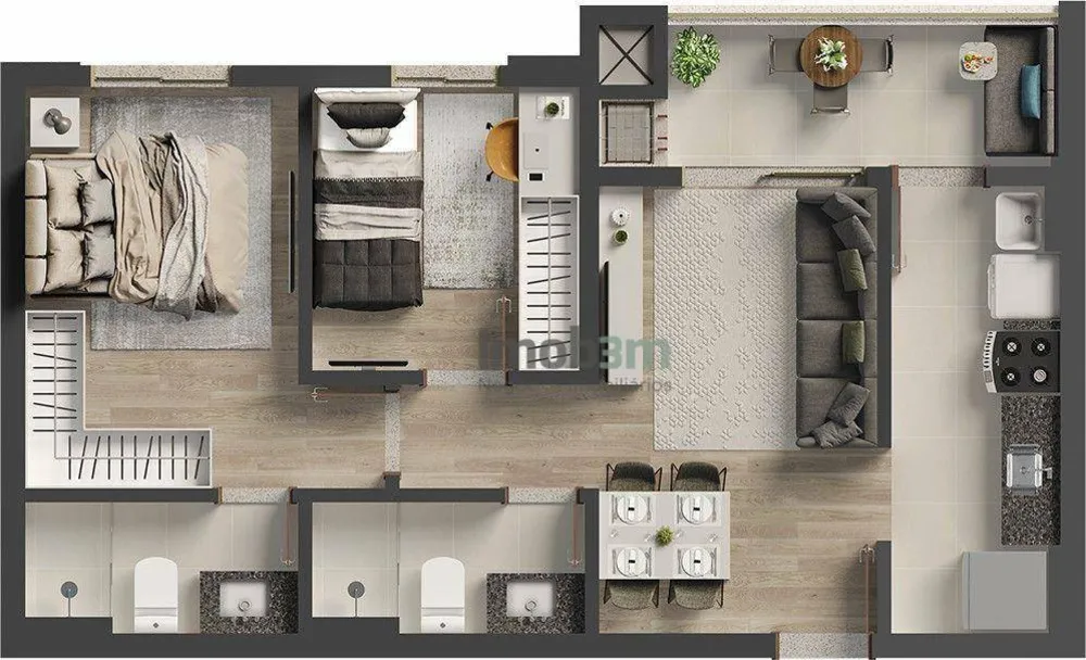 Apartamento, 3 quartos, 68 m² - Foto 7
