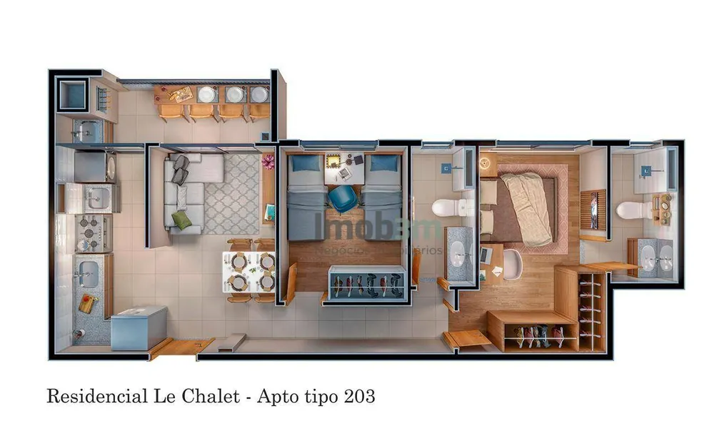 Apartamento, 3 quartos, 57 m² - Foto 15