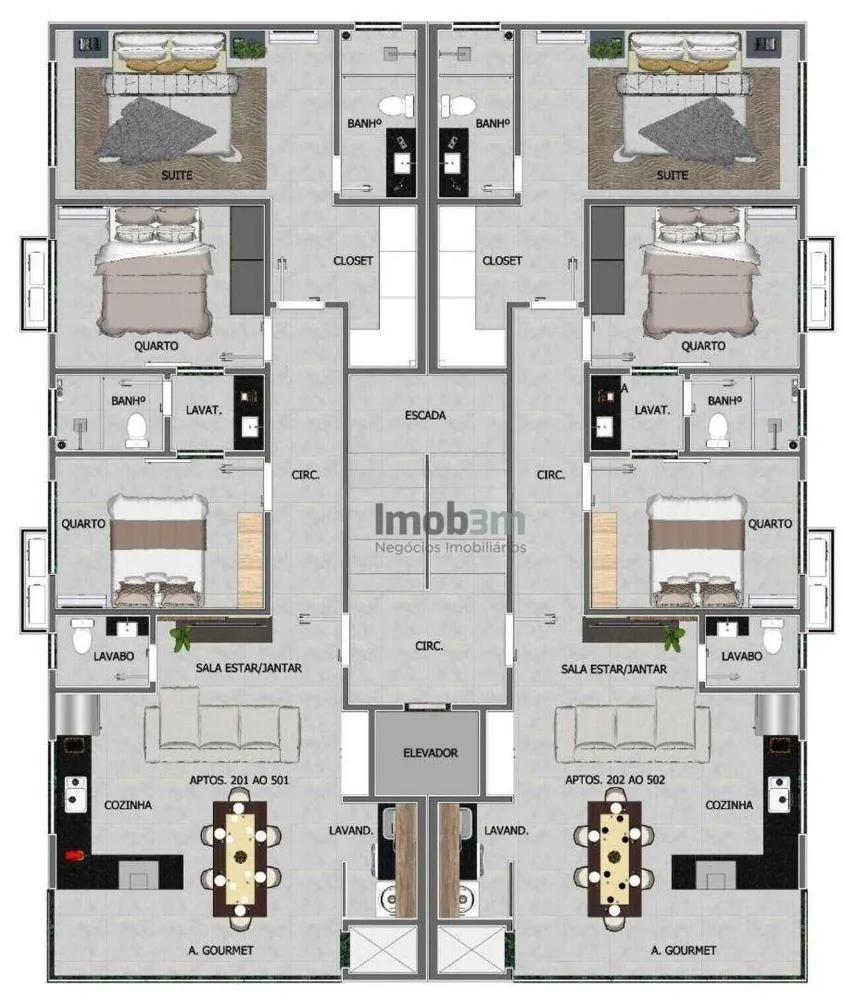 Apartamento, 3 quartos, 99 m² - Foto 11