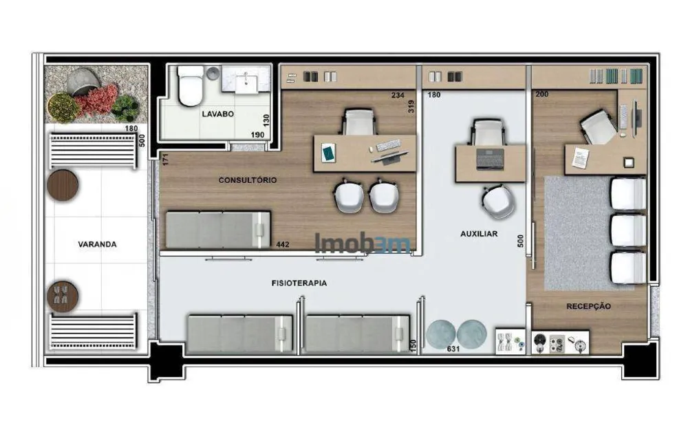 Sala-Conjunto, 56 m² - Foto 2