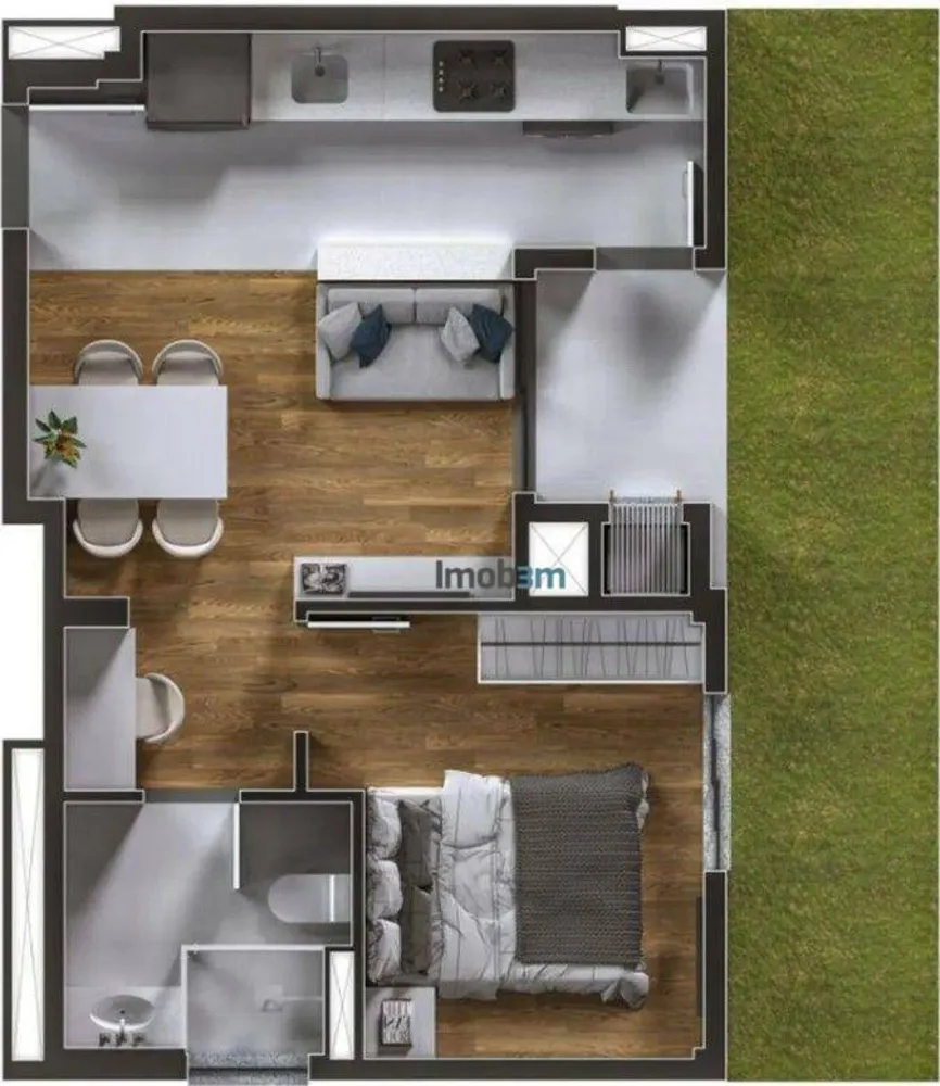 Apartamento, 1 quarto, 42 m² - Foto 11