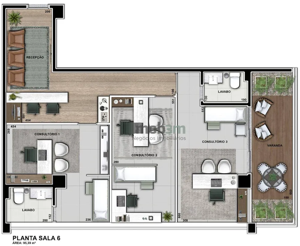 Sala-Conjunto, 95 m² - Foto 2