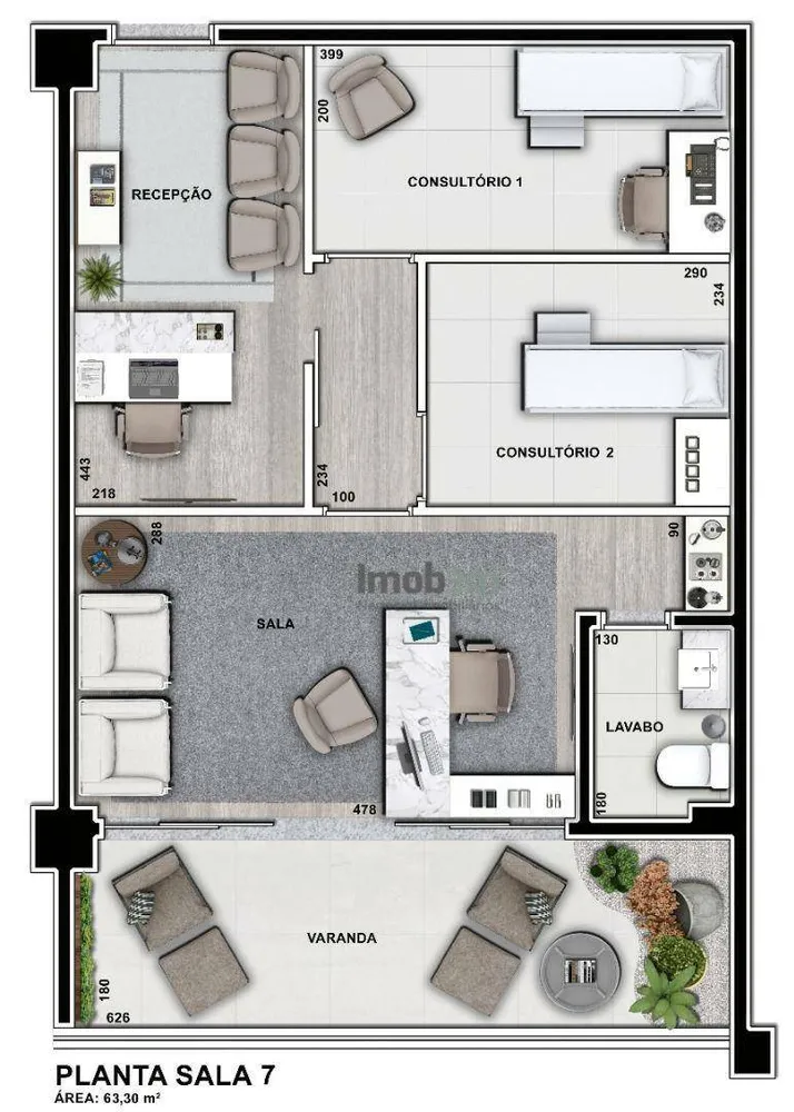 Sala-Conjunto, 95 m² - Foto 3
