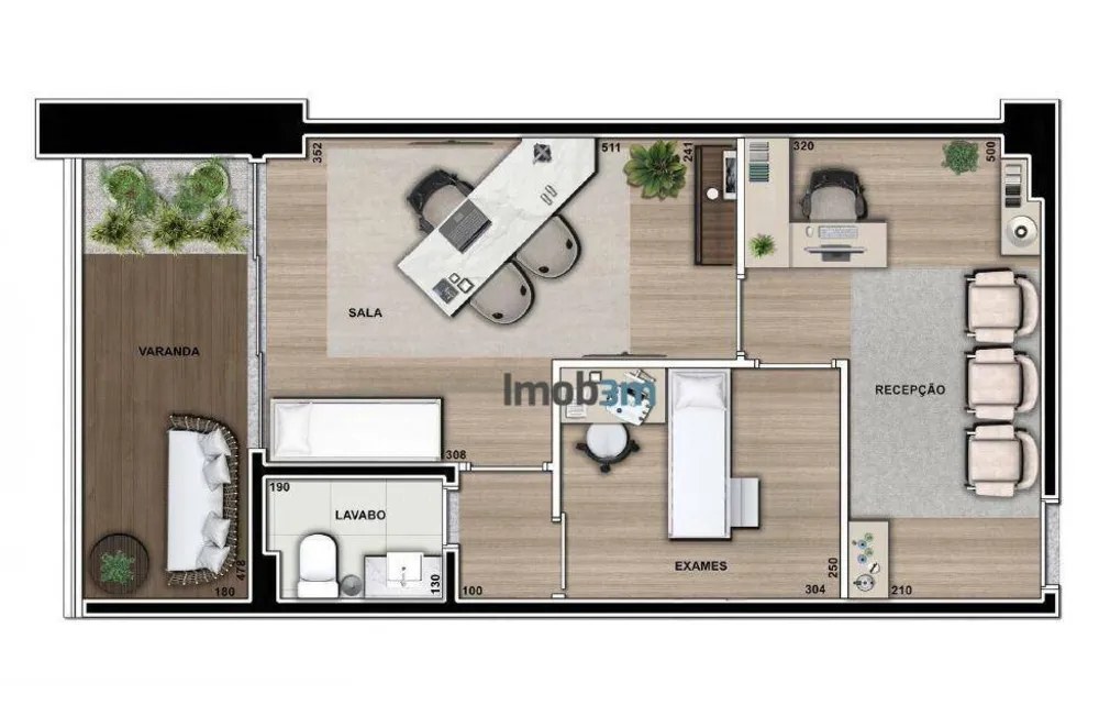 Sala-Conjunto, 57 m² - Foto 2