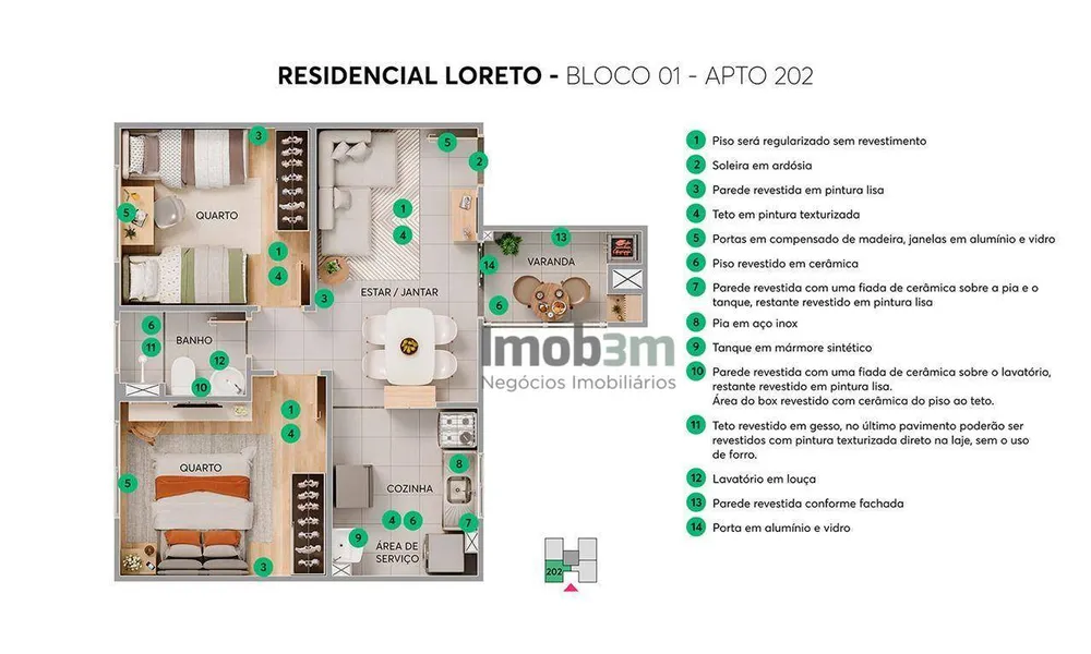 Apartamento, 2 quartos, 43 m² - Foto 11