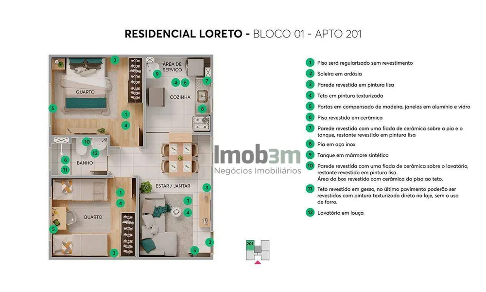 Apartamento, 2 quartos, 43 m² - Foto 12