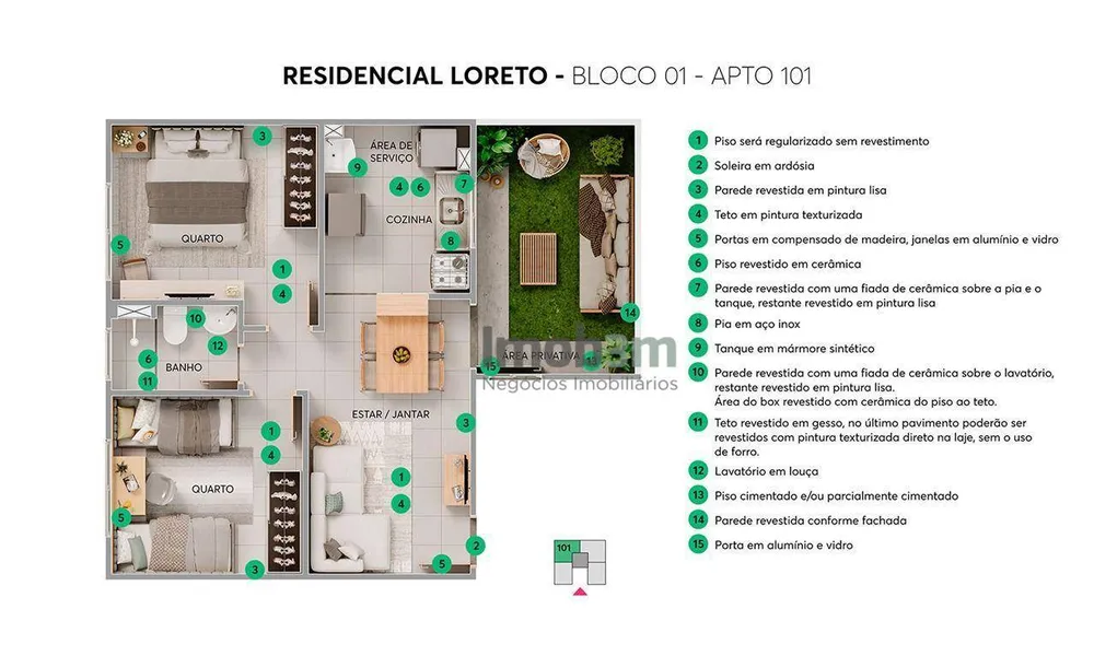 Apartamento, 2 quartos, 43 m² - Foto 13