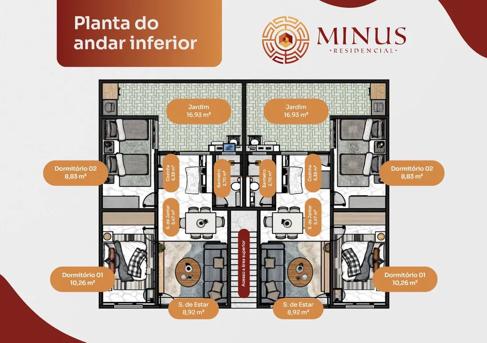 Casa, 2 quartos, 51 m² - Foto 7