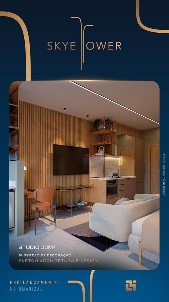Apartamento à venda com 2 quartos, 38m² - Foto 3