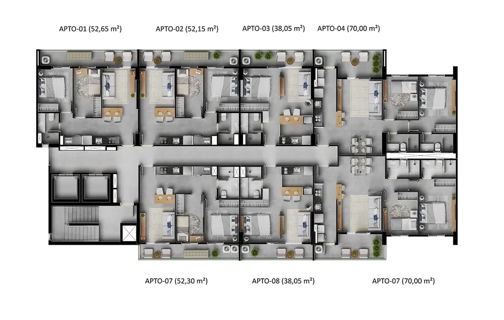 Apartamento, 2 quartos, 52 m² - Foto 5