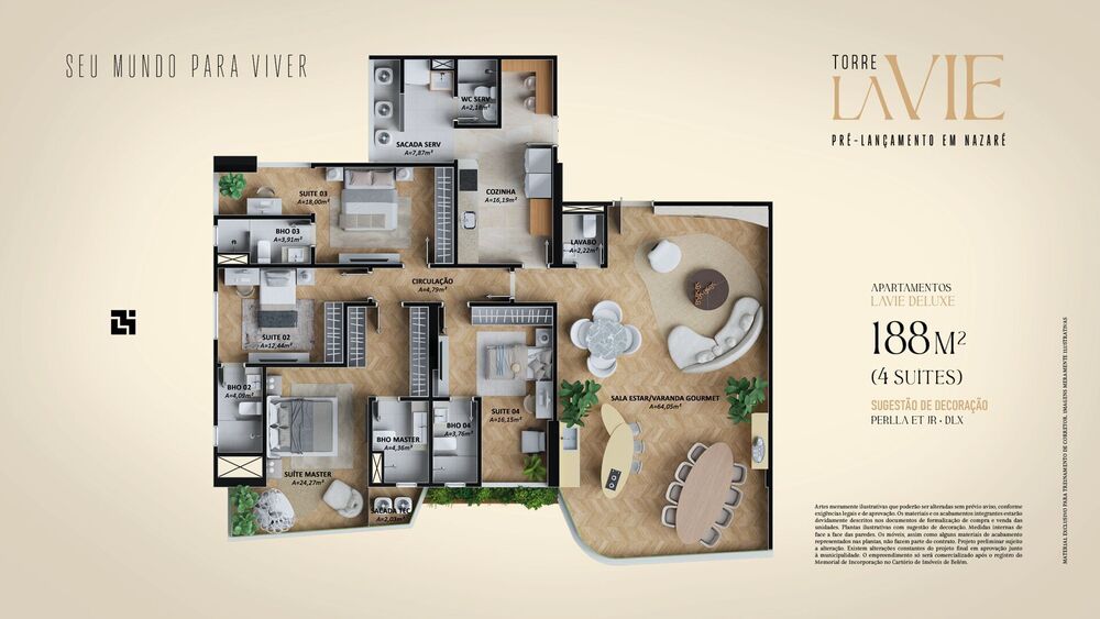 Apartamento à venda com 4 quartos, 188m² - Foto 25