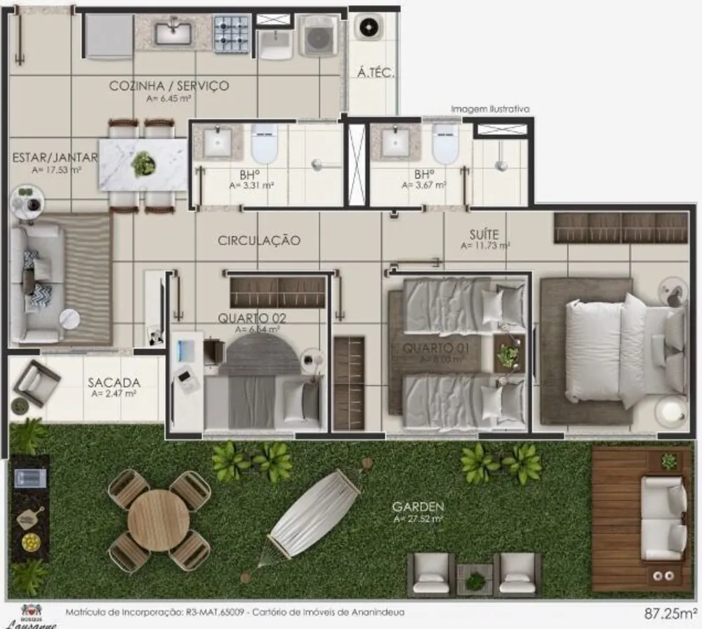 Apartamento, 2 quartos, 50 m² - Foto 8