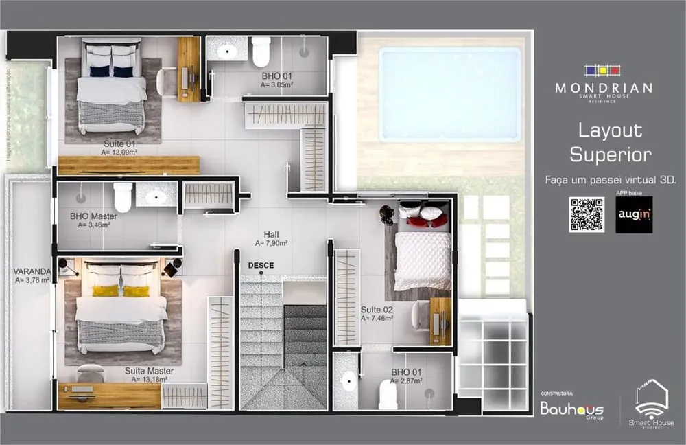 Casa, 3 quartos, 154 m² - Foto 9