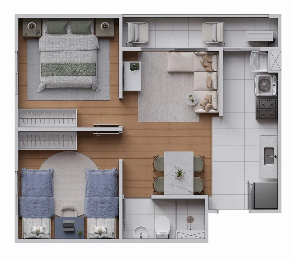 Apartamento, 2 quartos, 43 m² - Foto 7