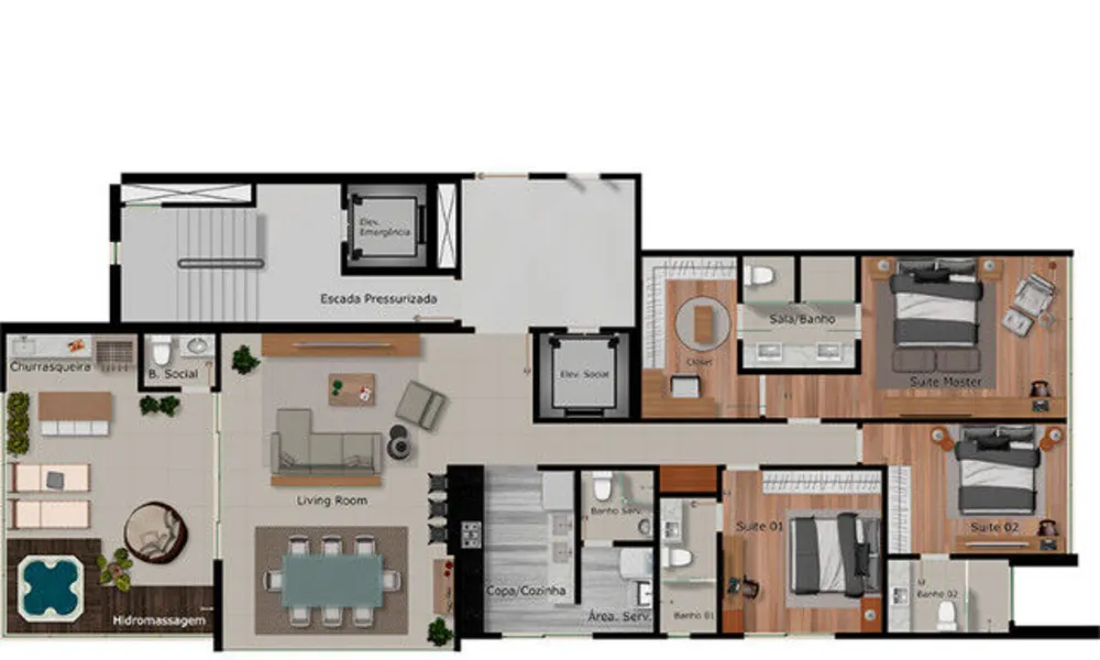 Apartamento, 2 quartos, 68 m² - Foto 4