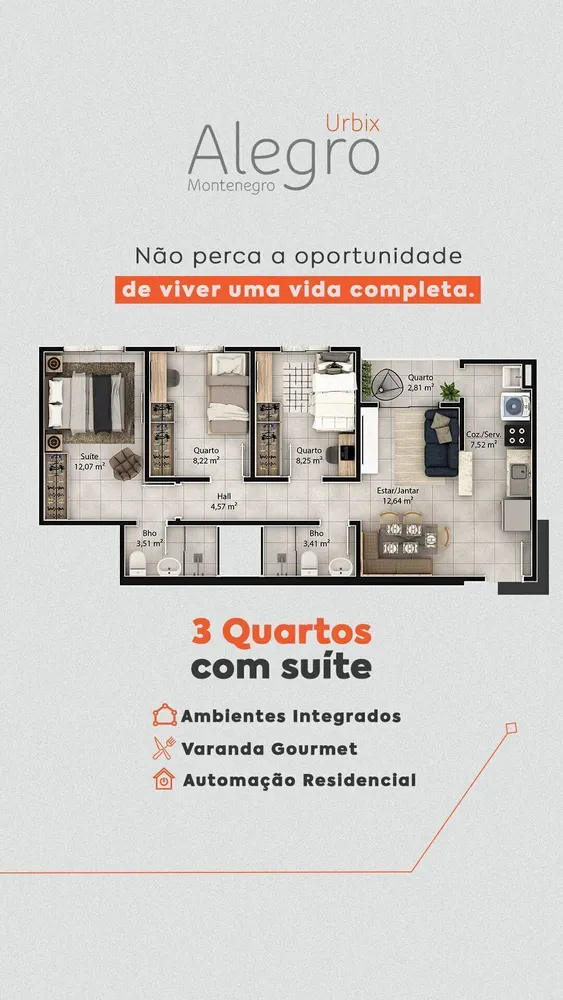 Apartamento, 2 quartos, 51 m² - Foto 9