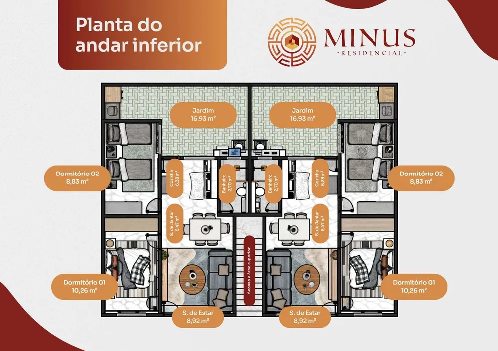 Casa, 2 quartos, 51 m² - Foto 6