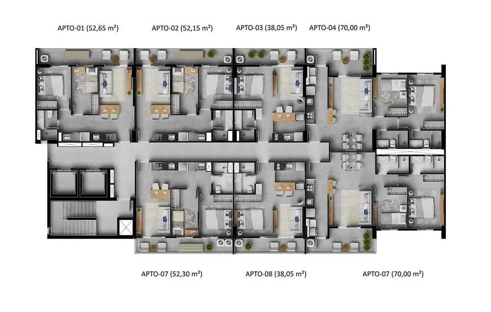 Apartamento, 2 quartos, 52 m² - Foto 5