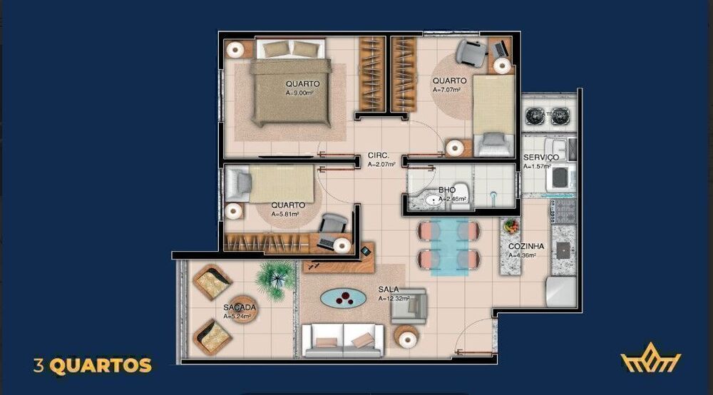Apartamento à venda com 3 quartos, 57m² - Foto 26