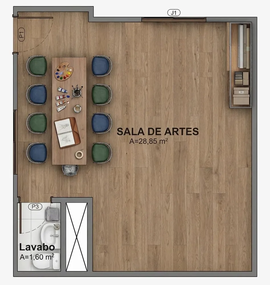 Apartamento, 3 quartos, 61 m² - Foto 8