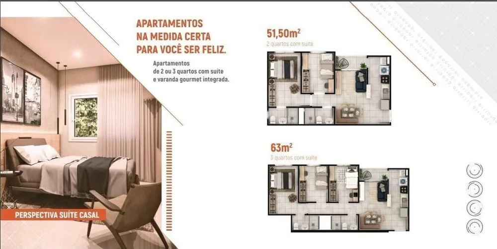 Apartamento, 2 quartos, 51 m² - Foto 3