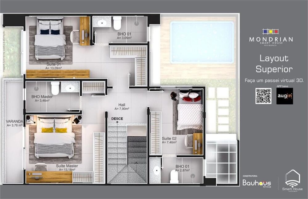 Casa de Condomínio, 3 quartos - Foto 6