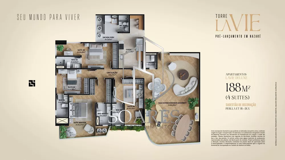 Apartamento, 4 quartos, 188 m² - Foto 10