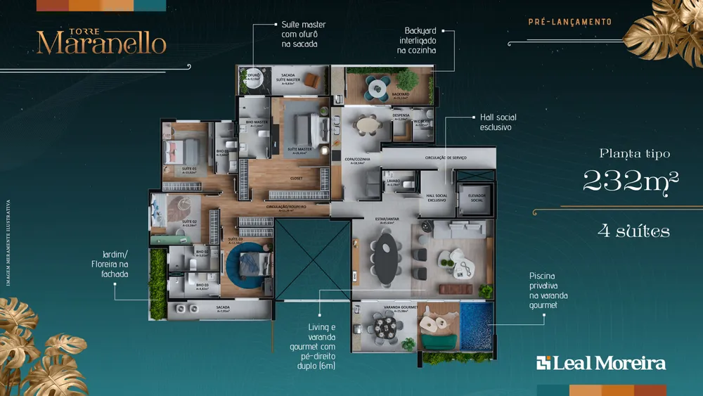 Apartamento, 4 quartos, 232 m² - Foto 8