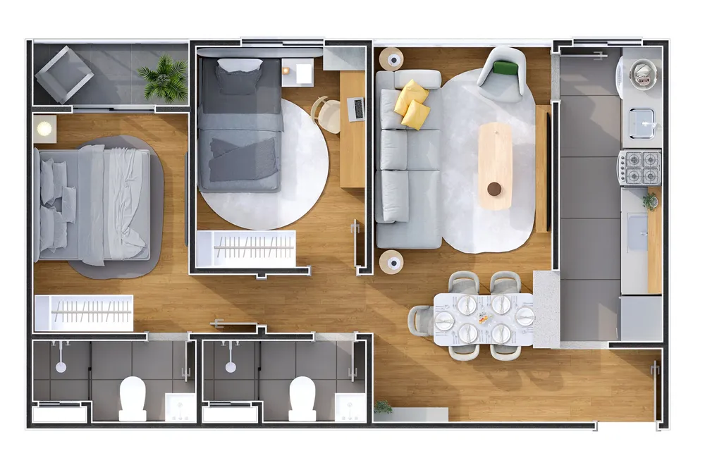 Apartamento, 2 quartos, 51 m² - Foto 11
