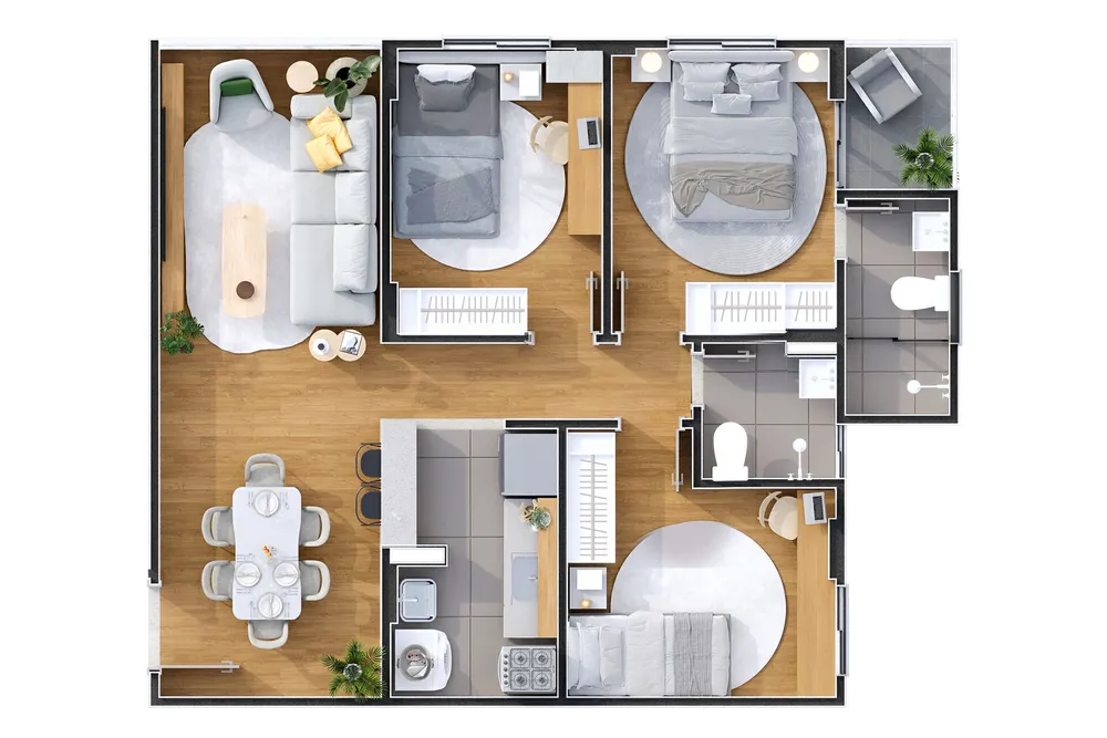 Apartamento, 2 quartos, 51 m² - Foto 8