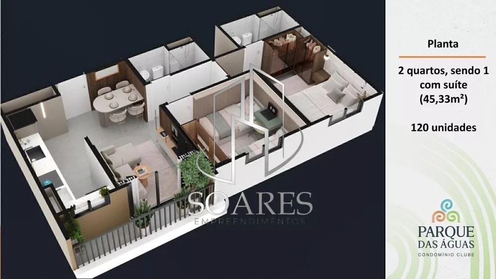 Apartamento, 2 quartos, 42 m² - Foto 47