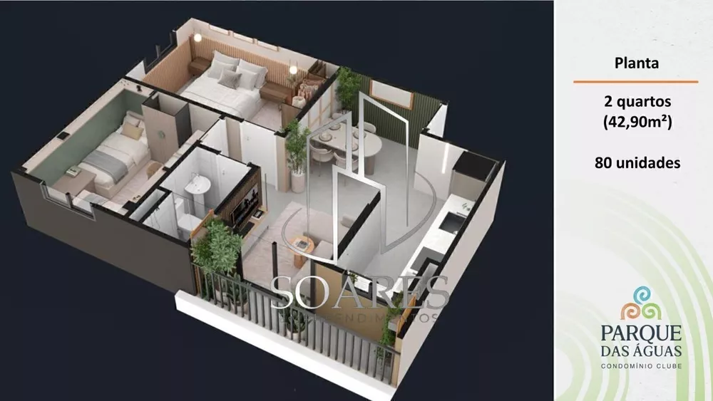 Apartamento, 2 quartos, 42 m² - Foto 34