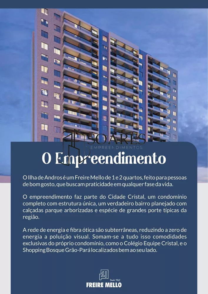 Apartamento à venda com 1 quarto, 54m² - Foto 3