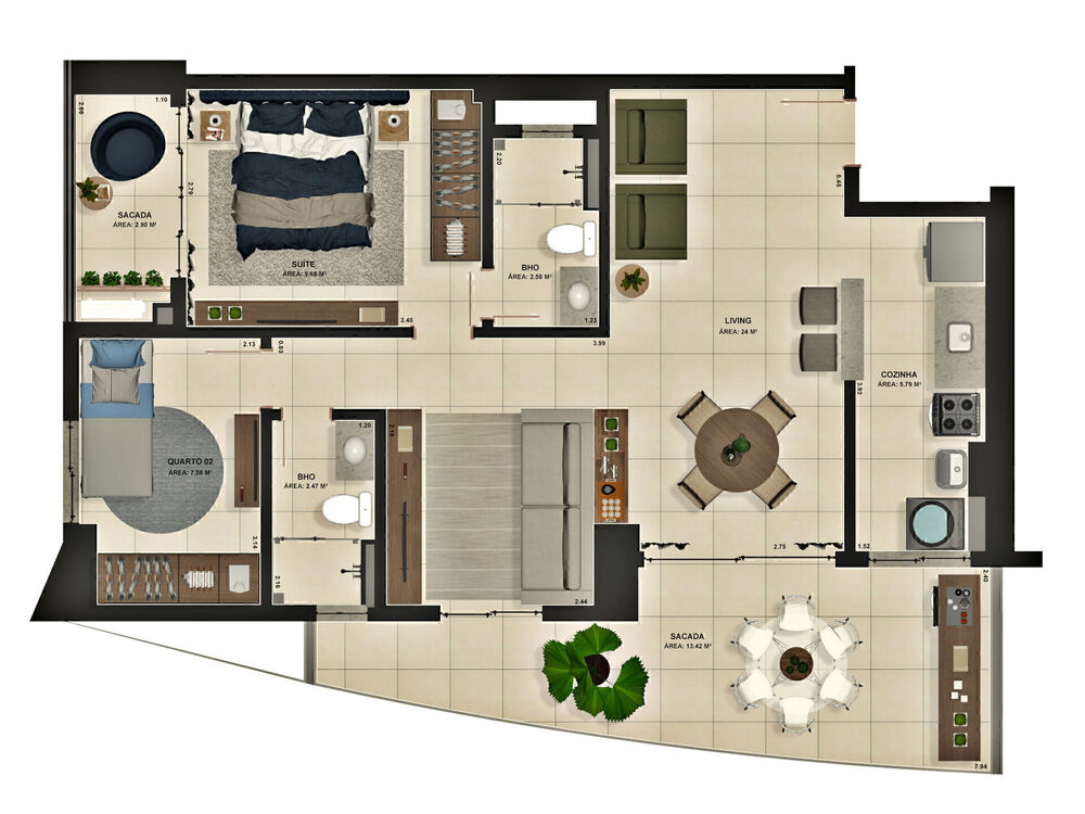 Apartamento, 3 quartos, 84 m² - Foto 12