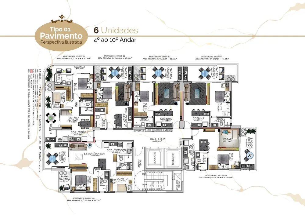 Apartamento, 2 quartos, 62 m² - Foto 2