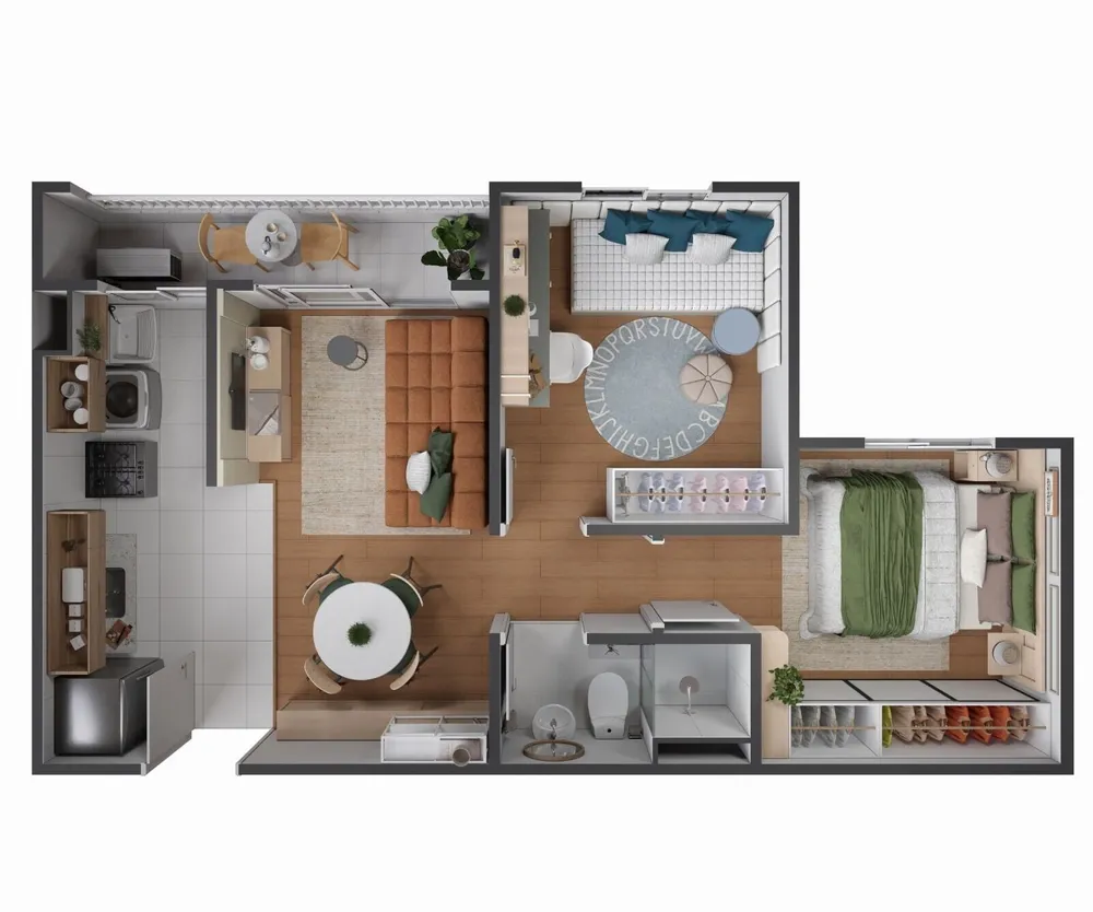 Apartamento, 2 quartos, 43 m² - Foto 4