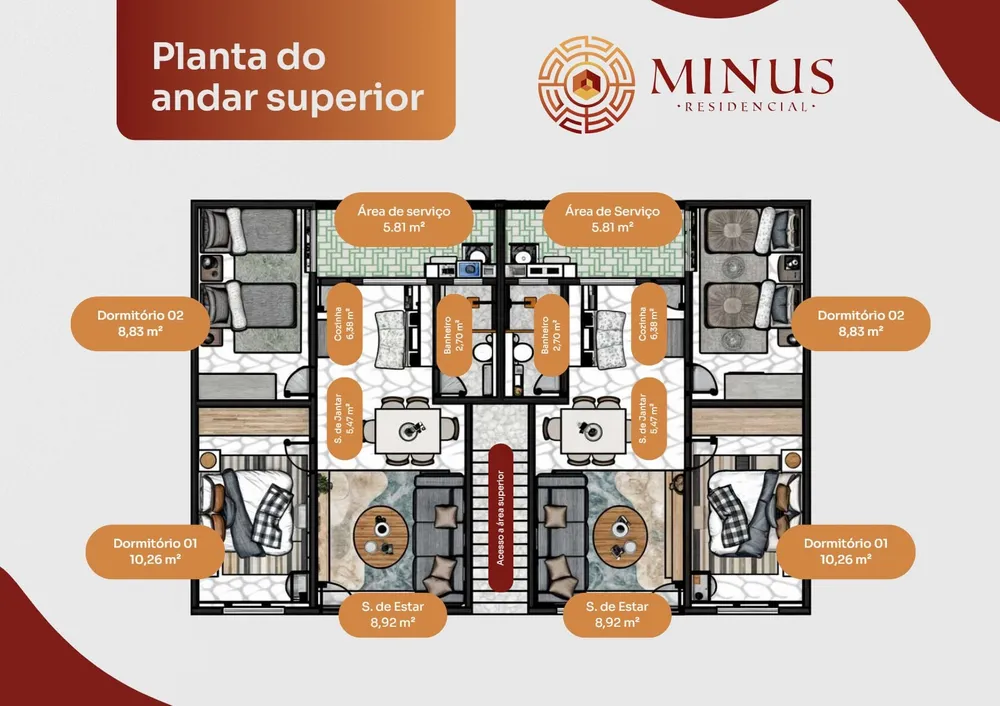 Casa, 2 quartos, 62 m² - Foto 5