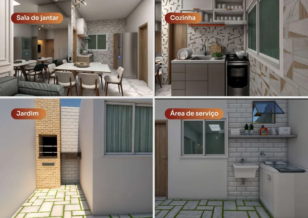 Casa, 2 quartos, 62 m² - Foto 2