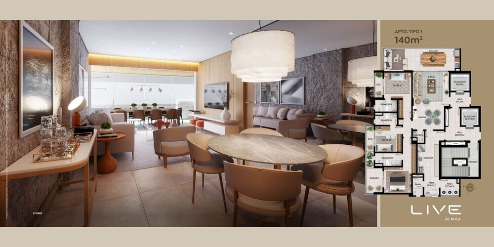 Apartamento à venda com 3 quartos, 140m² - Foto 28